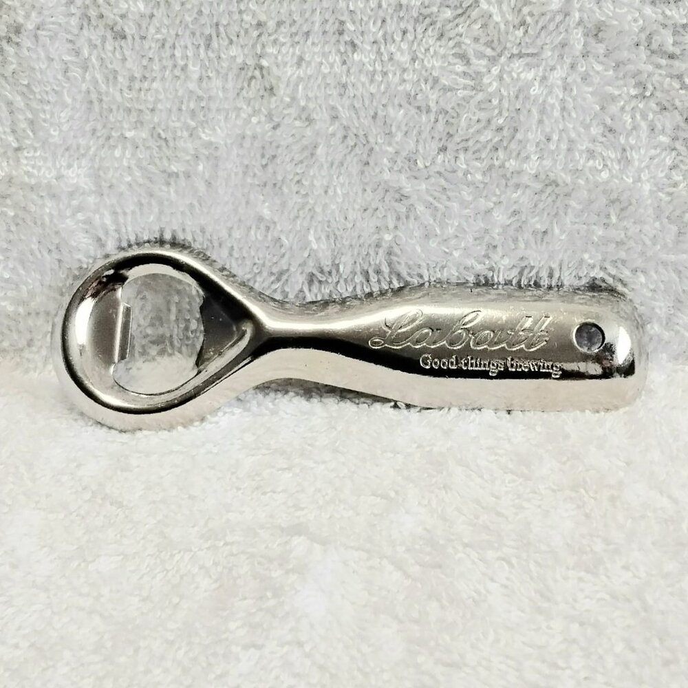 Vintage 5 1/4" Metal/Steel Labatt's 'Good Things Brewing' Bottle Cap Opener!!